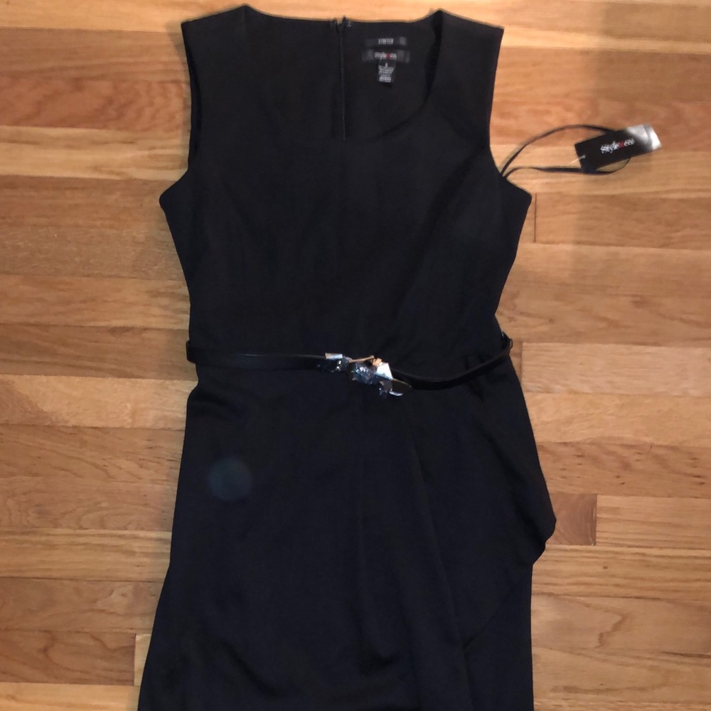 Style&co size 8 black mini dress
